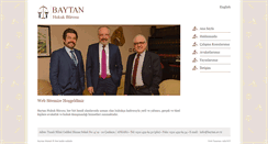 Desktop Screenshot of baytanhukuk.com